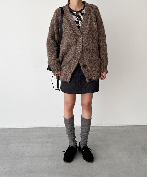 「CANAL JEAN」 「Elmar」ニットカーディガン ONE SIZE ベージュ レディース_画像4