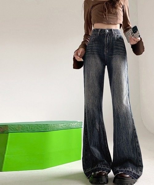 「Miniministore」 デニムパンツ S ブラック レディース_画像9