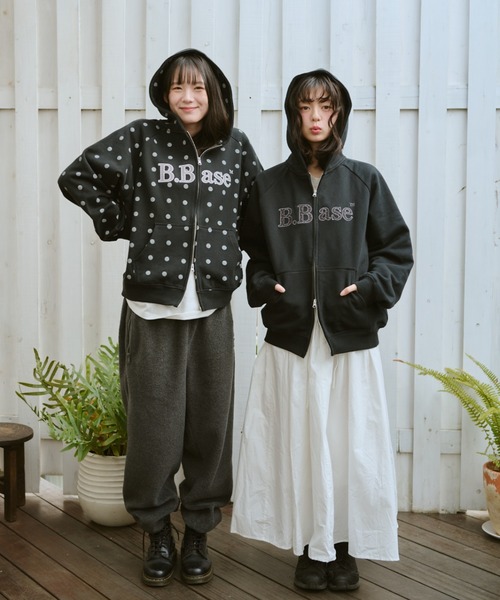 BROKEN BASE（ブロークンベース） パーカー B.Base Assort Double-Zip