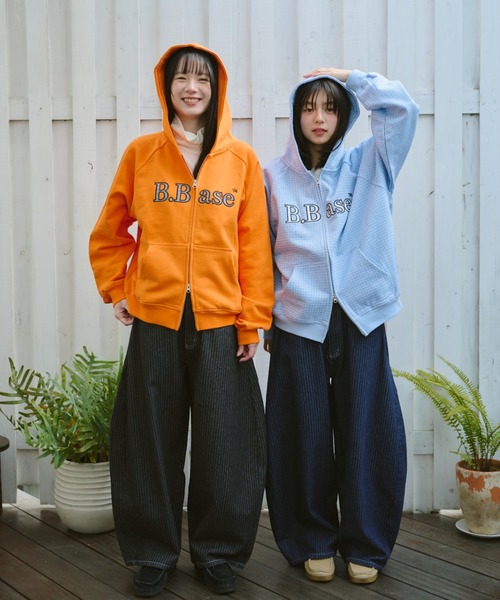 BROKEN BASE（ブロークンベース） パーカー B.Base Assort Double-Zip