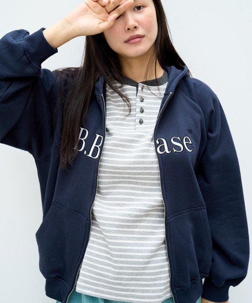 BROKEN BASE（ブロークンベース） パーカー B.Base Assort Double-Zip