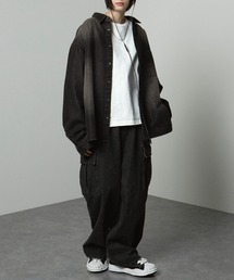 「Alfred Alex」 長袖シャツ M ブラック メンズの画像3