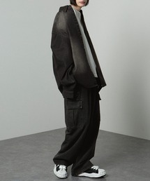 「Alfred Alex」 長袖シャツ M ブラック メンズの画像5