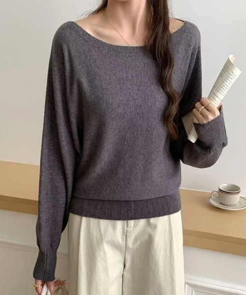 「COCOMOMO」 長袖ニット FREE アイボリー レディース_画像3
