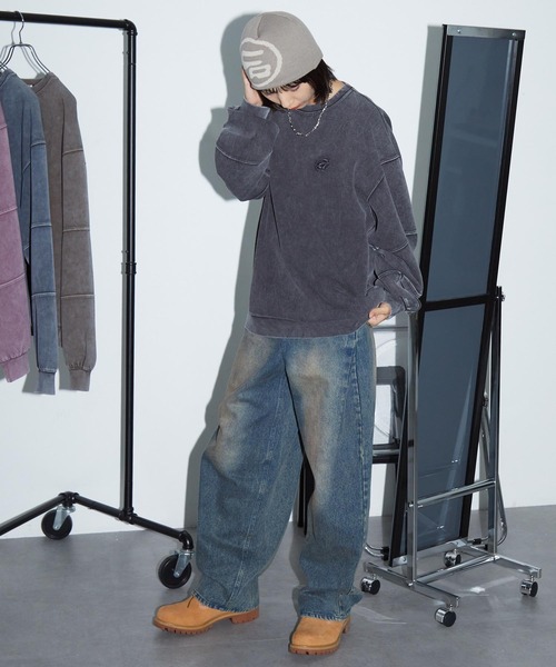 「Anchor Smith」 長袖カットソー L ブラウン レディース_画像9