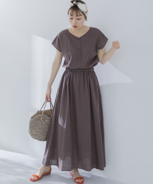 「URBAN RESEARCH Sonny Label」 ノースリーブワンピース FREE グリーン レディース_画像9