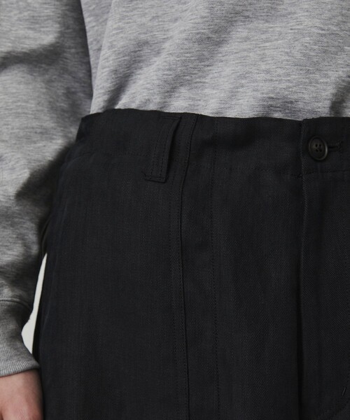 ワイドパンツ パンツ 「数量限定」HEMP SUEDE ファティーグパラシュートPT　｜ＳＥＴＵＰ可能 メンズの画像