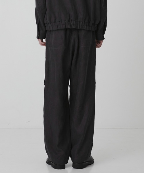 ワイドパンツ パンツ 「数量限定」HEMP SUEDE ファティーグパラシュートPT　｜ＳＥＴＵＰ可能 メンズの画像