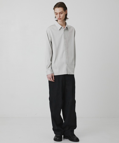 ワイドパンツ パンツ 「数量限定」HEMP SUEDE ファティーグパラシュートPT　｜ＳＥＴＵＰ可能 メンズの画像
