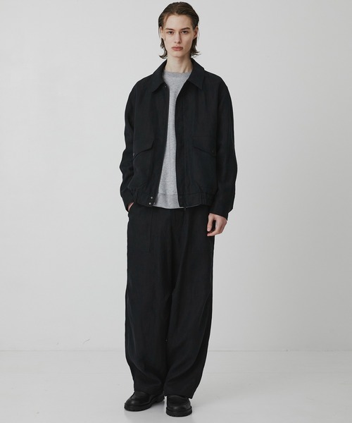 ワイドパンツ パンツ 「数量限定」HEMP SUEDE ファティーグパラシュートPT　｜ＳＥＴＵＰ可能 メンズの画像