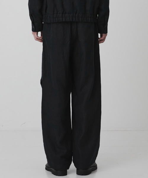 ワイドパンツ パンツ 「数量限定」HEMP SUEDE ファティーグパラシュートPT　｜ＳＥＴＵＰ可能 メンズの画像