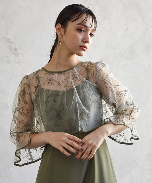 「AIMER」 コンビワンピース MEDIUM モカ レディースの画像