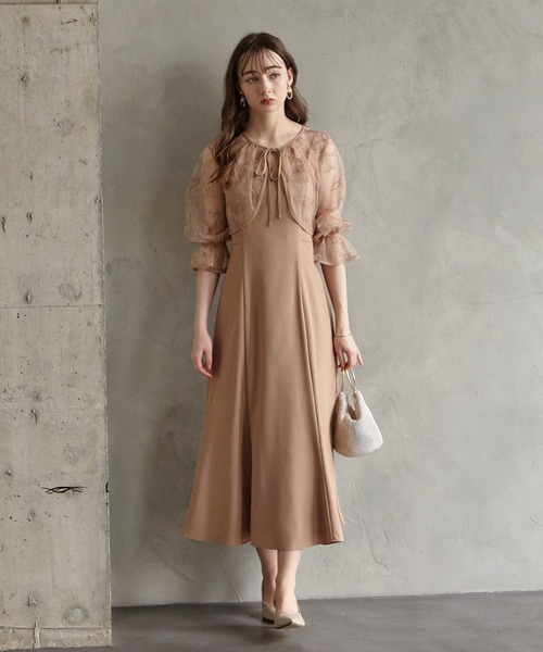 「AIMER」 コンビワンピース MEDIUM モカ レディースの画像