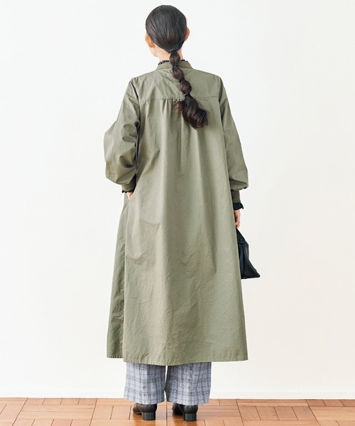 「and myera」 コート LARGE カーキ レディース_画像9