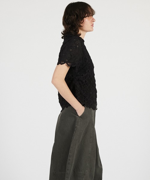 ブラウス シャツ 「2026Summer Pre-Order」スカラップクローバーレーストップ / Scallop Clover Lace Topの画像