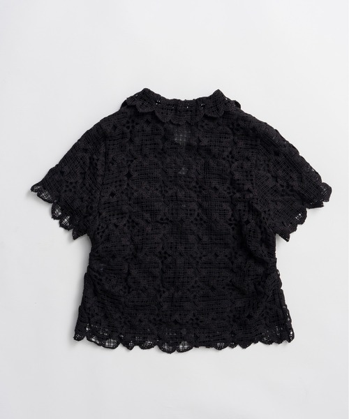 ブラウス シャツ 「2026Summer Pre-Order」スカラップクローバーレーストップ / Scallop Clover Lace Topの画像
