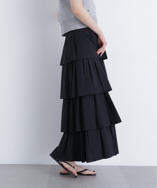 【美品】beautiful people ティアード ロングスカート N.Natural Beauty Basic（エヌ ナチュラルビューティーベーシック