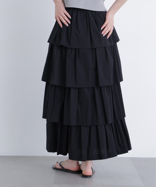 完売品 <N.>ブロードティアードスカート N.Natural Beauty Basic（エヌ ナチュラルビューティーベーシック