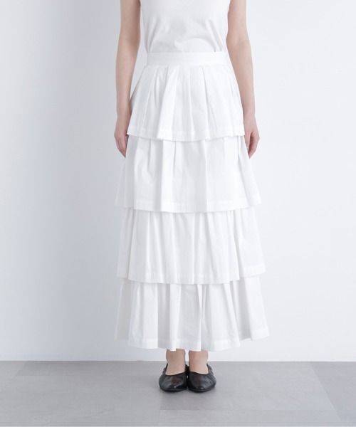 完売品 <N.>ブロードティアードスカート N.Natural Beauty Basic（エヌ ナチュラルビューティーベーシック