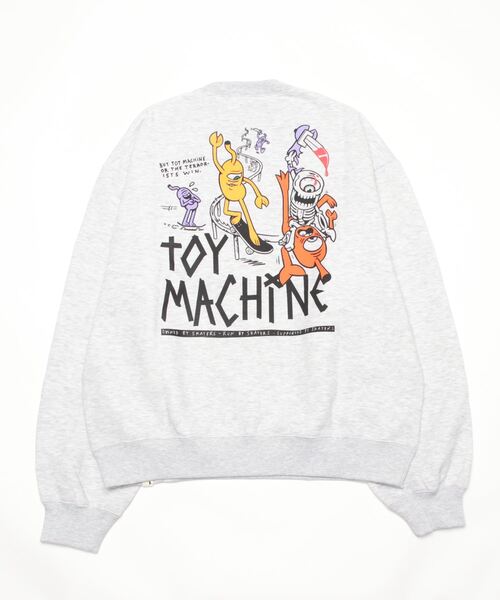 「TOY MACHINE」 スウェットカットソー M グレー メンズ_画像2