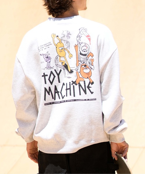 「TOY MACHINE」 スウェットカットソー M グレー メンズ_画像5