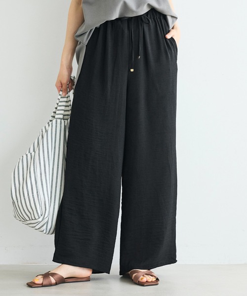 coca（コカ） ワイドパンツ パンツ シボ感ワイドパンツ レディース