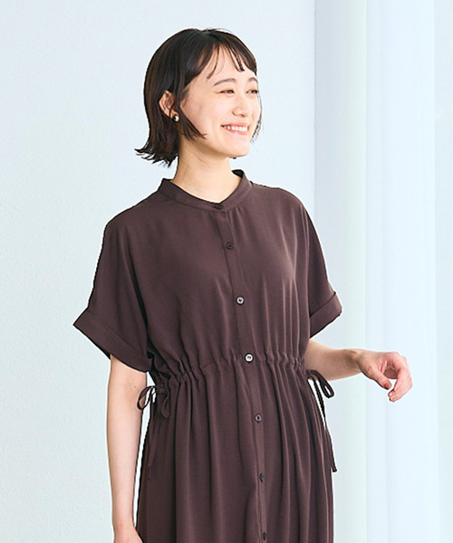 「Rosemadame」 半袖ワンピース L ブラウン レディース_画像5