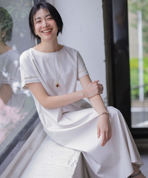 J.PRESS（J.プレス） ワンピース 半袖 コットンスムース ワンピース