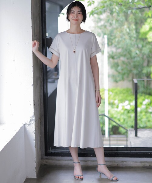 J.PRESS（J.プレス） ワンピース 半袖 コットンスムース ワンピース