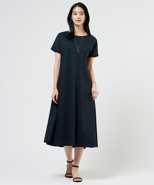 J.PRESS（J.プレス） ワンピース 半袖 コットンスムース ワンピース