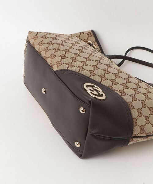 GUCCI(グッチ) ニューブリッド トートバッグ - ブラウン レディース GUCCI(グッチ) ニューブリッド トートバッグ - ブラウン レディース