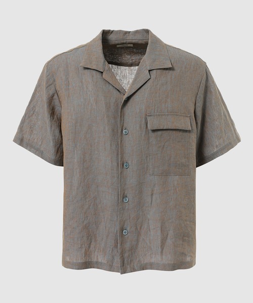 シャツ HEMP CHAMBRY OPEN COLLAR SHIRT メンズ レディースの画像