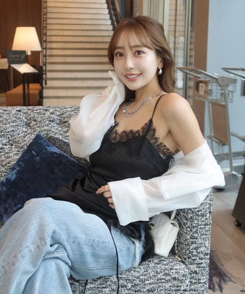 JOSE MOON（ジョゼムーン） キャミソール UP SIDE DOWN LACE CAMISOLE