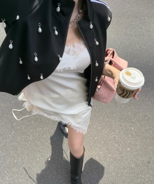 キャミソール UP SIDE DOWN LACE CAMISOLE/アップサイドダウンレースキャミソールの画像