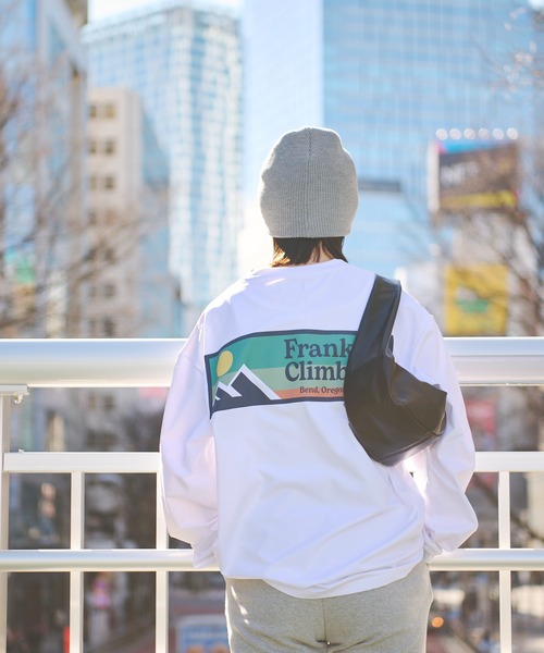 「Franklin Climbing」 長袖Tシャツ LARGE バイオレット メンズ_画像7