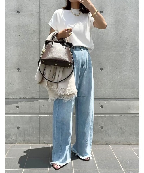 「Re:EDIT」 デニムパンツ MEDIUM ネイビー レディース_画像6