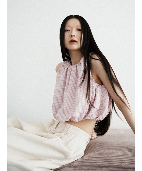 キャミソール drawstring check tops | Katrin TOKYO | 03