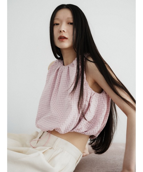 キャミソール drawstring check tops | Katrin TOKYO | 11