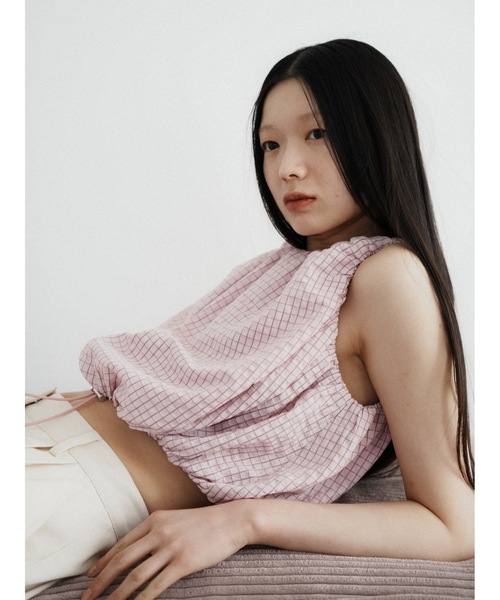 キャミソール drawstring check tops | Katrin TOKYO | 12