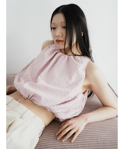 キャミソール drawstring check tops | Katrin TOKYO | 14
