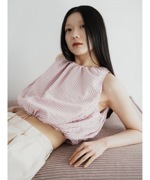 キャミソール drawstring check tops | Katrin TOKYO | 16