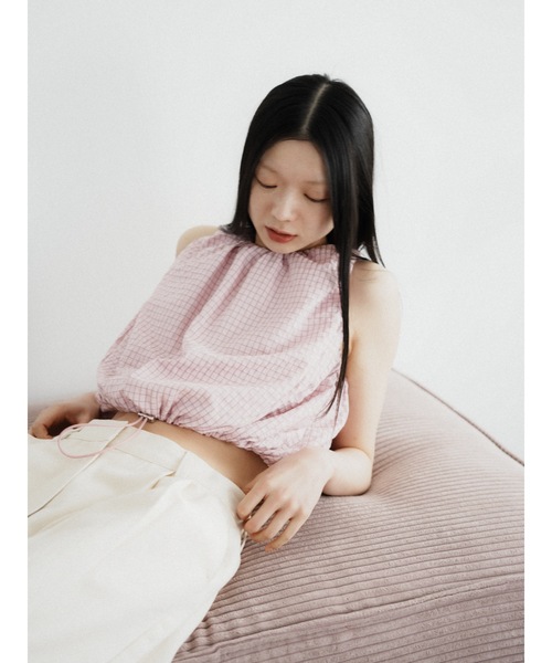 キャミソール drawstring check tops | Katrin TOKYO | 18