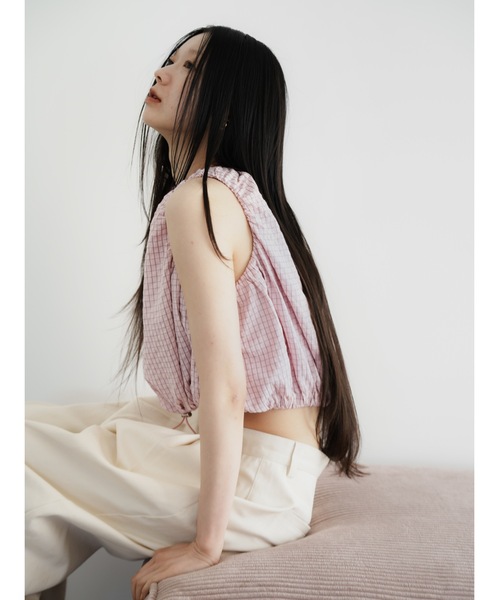キャミソール drawstring check tops | Katrin TOKYO | 19
