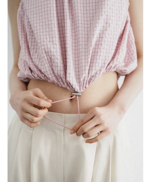 キャミソール drawstring check tops | Katrin TOKYO | 21