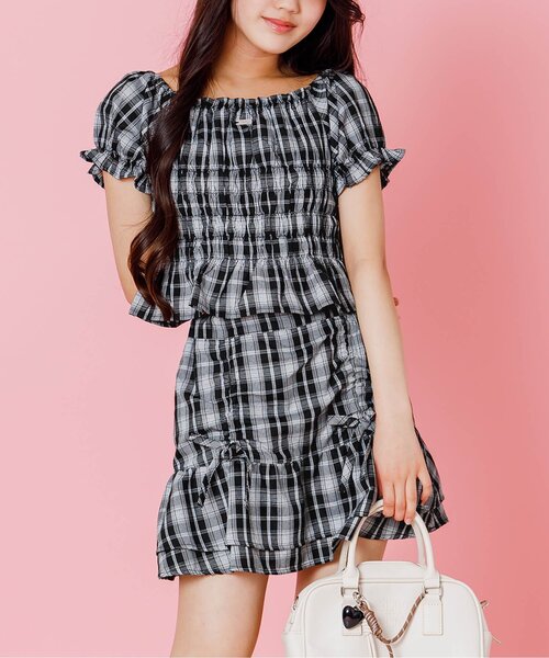 algy（アルジー） セットアップ 2WAYチェックセットアップ キッズ 子供