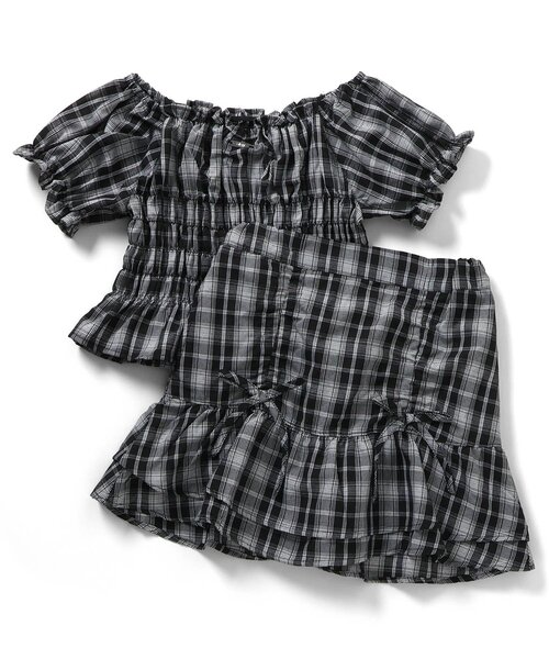 algy（アルジー） セットアップ 2WAYチェックセットアップ キッズ 子供