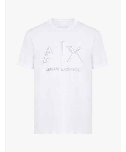 「ARMANI EXCHANGE」 半袖Tシャツ MEDIUM ホワイト メンズ_画像9