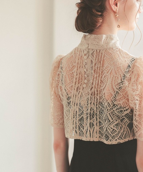 「Dorry Doll」 コンビワンピース S ベージュ×ブラック レディース_画像7