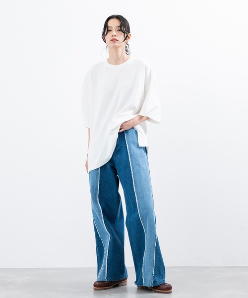 「JUNRED」 デニムパンツ L ブラック メンズ_画像7