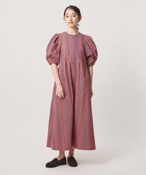 新品タグ付き　ユナイテッドアローズ ギンガムチェック 半袖ワンピース　Sサイズ UNITED ARROWS（ユナイテッドアローズ） ワンピース 半袖 ギンガム